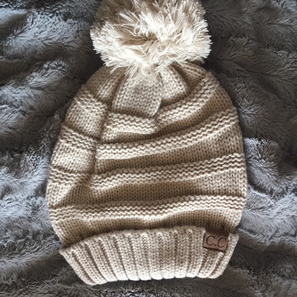 NWOT CC beanie in beige
